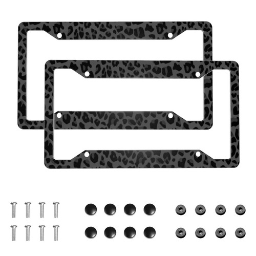 Black leopard print - leopard, license