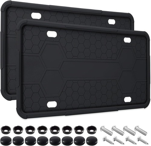 Pack silicone license - 2, plate