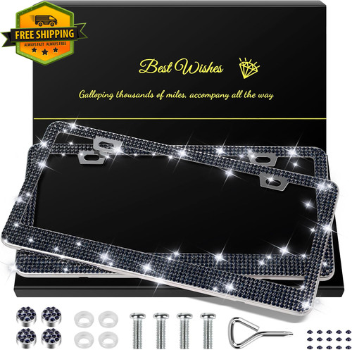 Pack bling license plate - license,